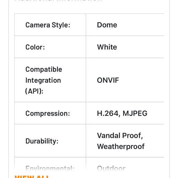 Hikvision White Dome Surveillance Camera with IR LEDs-  2 - Picture 3 of 7